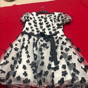 Zoe Ltd Black Floral Kids Dress